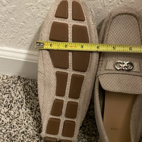 Cole Haan Shelby Logo II Beige Suede Driver Loafer 7.5 US - Picture 11 of 13